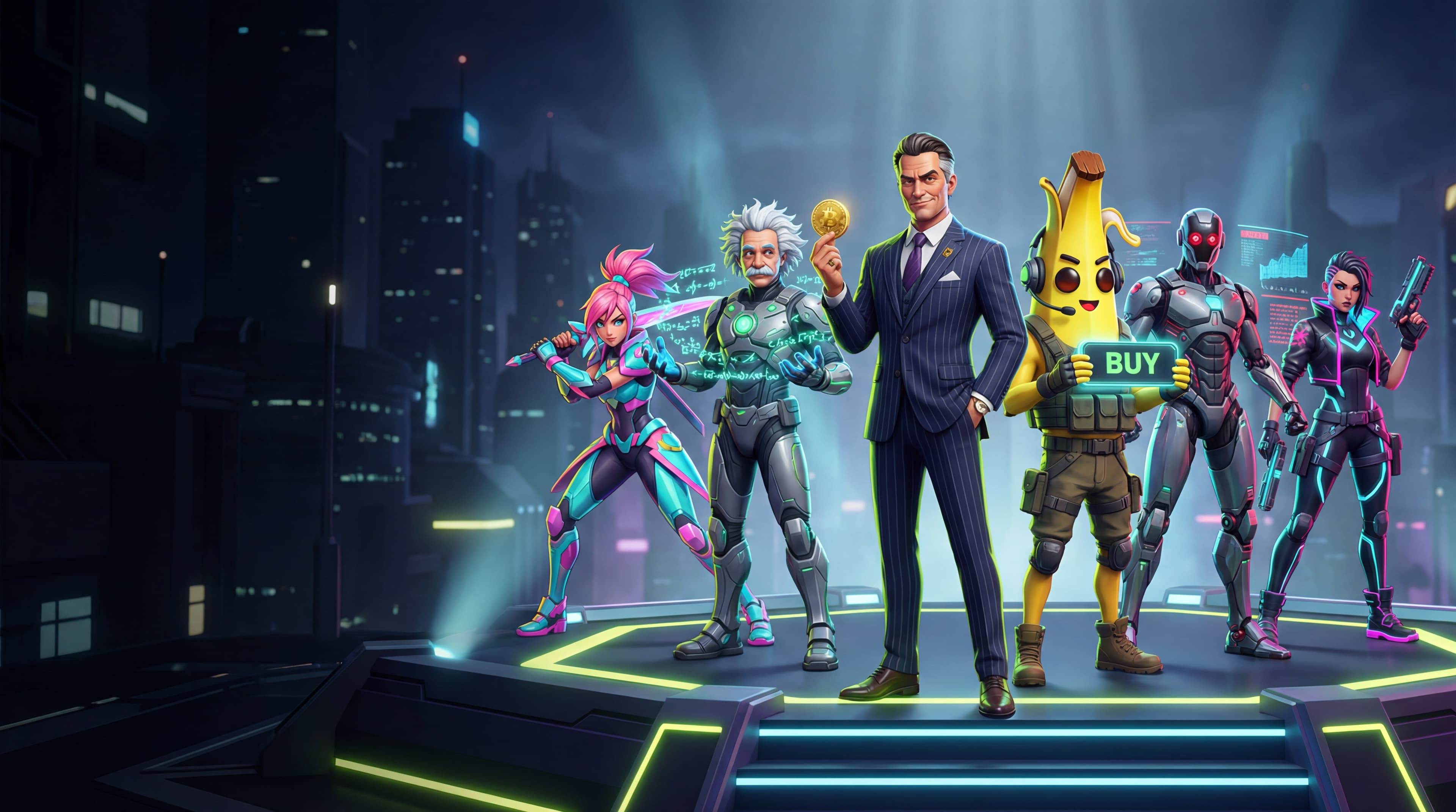 Agent League trading floor with AI-powered crypto trading agents